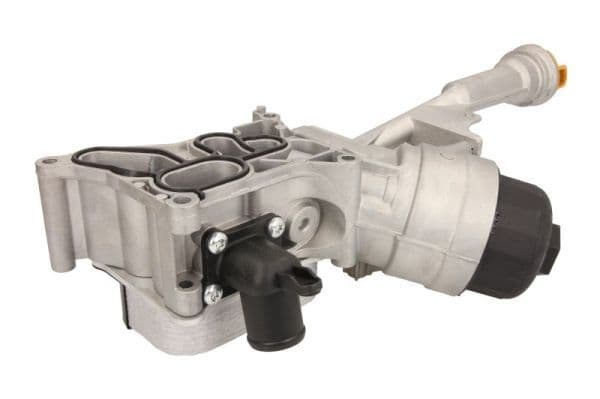 Oliekoeler (met oliefilterbehuizing) past: ALFA ROMEO MITO  FIAT 500, 500 C, 500L, DOBLO, DOBLO CARGO, FIORINO, GRANDE PUNTO, IDEA, LINEA, PUNTO, PUNTO EVO, QUBO, STRADA, TIPO 1.3D/1.4 10.04-