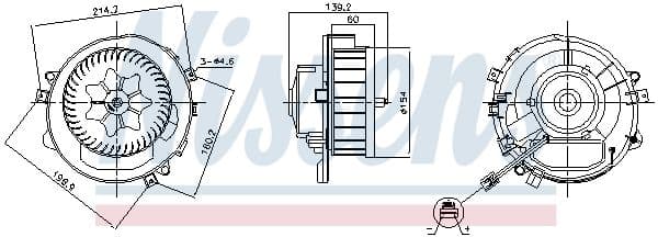 Luchtblazer past: AUDI A3, A3 ALLSTREET, Q3, TT  CUPRA ATECA, FORMENTOR, LEON, LEON SPORTSTOURER  SEAT ATECA, LEON, LEON SPORTSTOURER, TARRACO  SKODA KAROQ, KODIAQ I, KODIAQ II 1.0-Electric 08.12-