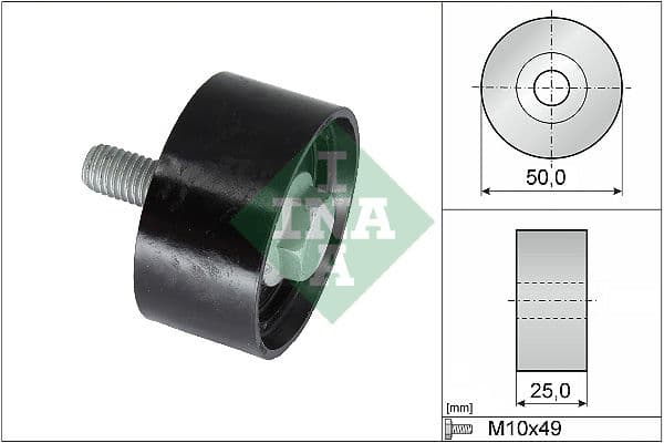 Deflection/Guide Pulley, timing belt