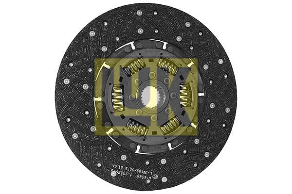 Koppelingsplaat/plaat biologisch (310mm volledig profiel) past: DEUTZ FAHR 100, 70, 75, 80, 90, 70 F, 80 F, 100 F, 75 F, 90 F  HUERLIMANN 468 PRESTIGE, 468.4 CLUB, 468.4 CLUB BASSO, 476, 478