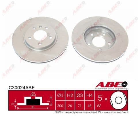 Brake disc Voor Links/Rechts past: CHEVROLET CRUZE, ORLANDO, VOLT  OPEL AMPERA, ASTRA J, ASTRA J GTC, CASCADA, INSIGNIA B, INSIGNIA B GRAND SPORT, ZAFIRA C 1.3D-2.0D 05.09-