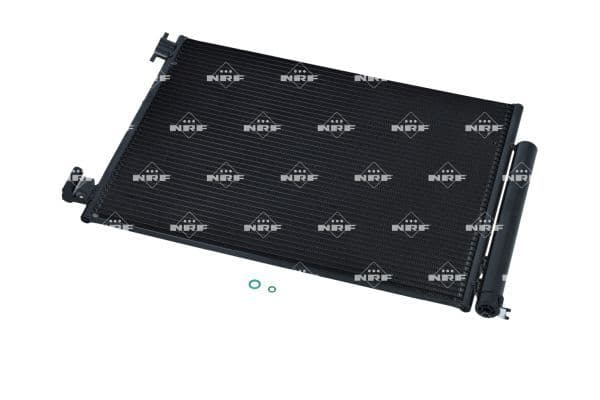 A/C condensator (met droger) past: DACIA DOKKER, DUSTER, LODGY, LOGAN II, LOGAN MCV II, SANDERO II  RENAULT ARKANA I, CAPTUR I, CLIO IV, DUSTER, KAPTUR, LODGY, LOGAN I 0.9-2.3D 02.08-