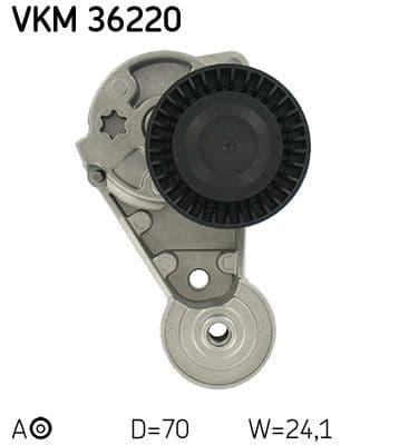 Multi-V riemspanner past: VOLVO S60 I, S80 I, V70 II, XC70 I, XC90 I 2.4D 01.01-12.14