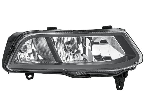Mistlamp Voor Rechts (H8/P21W, met DRL  met gebogen lichten) past: VW POLO V 6C 05.14-09.17
