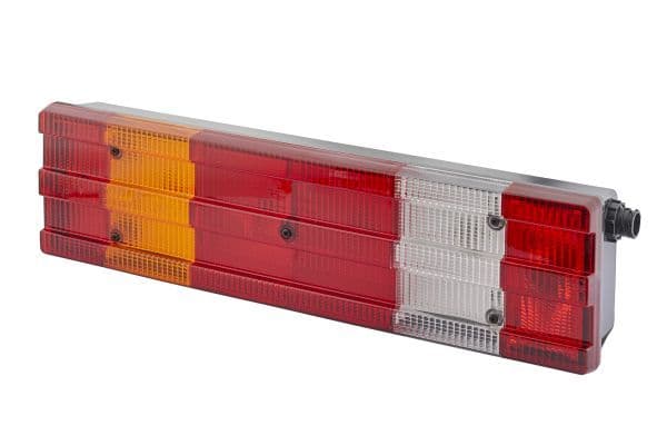 Achterlicht Links (P21W/R10W, 24V, met indicator, anti-fog licht, achteruitrijlicht, met stoplicht, parkeerlicht, met plaatverlichting) past: MERCEDES ACTROS, ACTROS MP2 / MP3, ATEGO, AXOR 04.96-