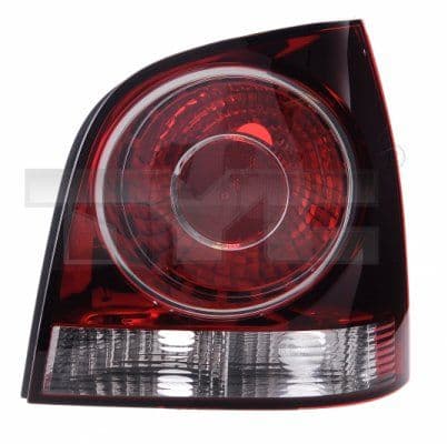 Achterlicht Links (kleur indicator wit, kleur van het glas red) past: VW POLO IV 9N3 Hatchback 04.05-11.09