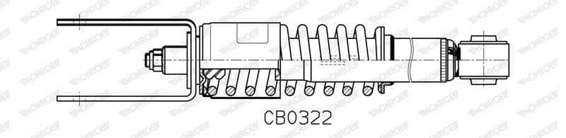 Schokdemper bestuurderscabine Achter past: MERCEDES ACTROS MP4 / MP5, ANTOS, AROCS 07.11-