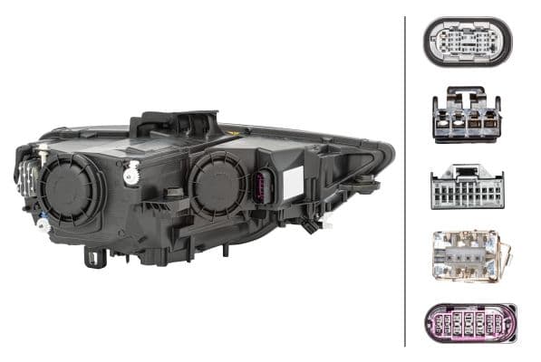 Koplamp Links (D3S/LED/PSY24W, elektrisch, met motor) past: AUDI A3 8V, Hatchback 3D 04.12-06.16