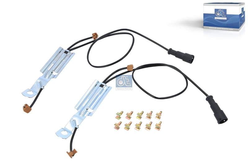 Warning Contact, brake pad wear