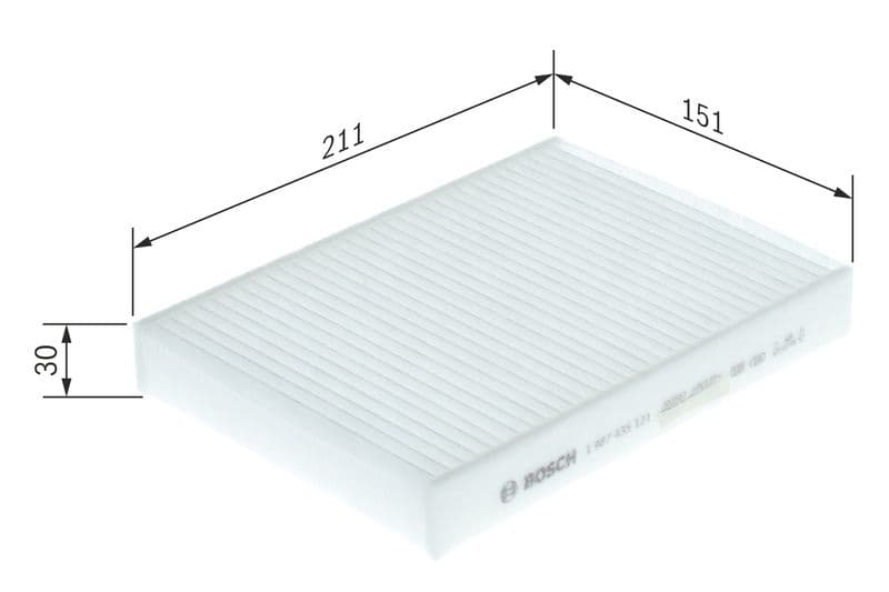 Cabinefilter past: MERCEDES EQV (W447), MARCO POLO CAMPER (W447), V (W447), VITO MIXTO (DOUBLE CABIN), VITO TOURER (W447), VITO (W447) 1.6D-Electric 03.14-