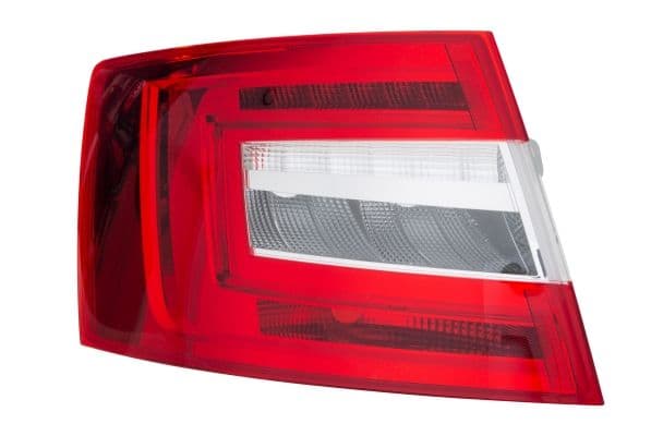 Achterlicht Links (H21W/LED/P21W, kleur indicator wit, anti-fog licht, achteruitrijlicht) past: SKODA OCTAVIA III 06.16-11.19
