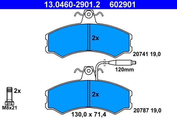 Remblokken set Voor , past: ALFA ROMEO AR 6  CITROEN C25  FIAT DUCATO, TALENTO  PEUGEOT J5 1.8-2.5D 09.81-05.94