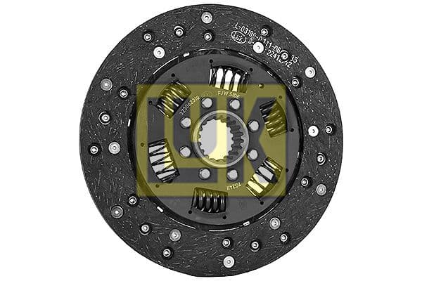 Koppelingsplaat/plaat biologisch (225mm volledig profiel) past: DEUTZ FAHR 210, 220, 230, 30, 35, 40, 45, 50, 55  HUERLIMANN 30, 35, 40, 45, 50, 55  LAMBORGHINI R 1.30, R 1.35, R 1.40, R 1.45