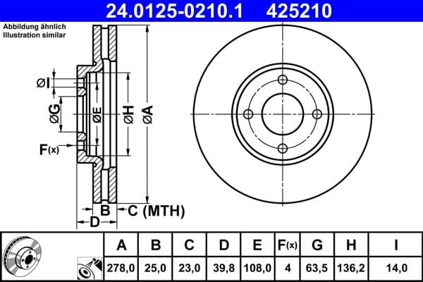 Brake disc Voor Links/Rechts past: FORD ECOSPORT 1.0-2.0 08.12-