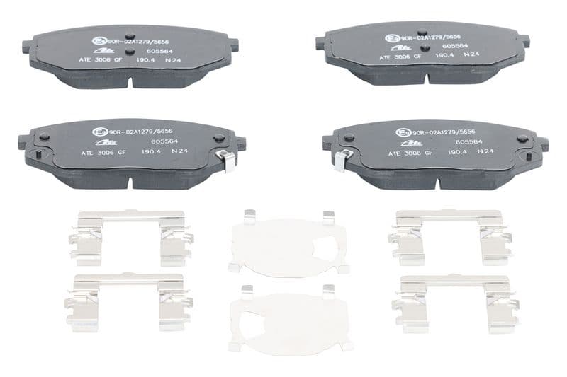 Remblokken set Voor (met een dempingskussen), past: HYUNDAI IONIQ 5, IONIQ 6, TUCSON 1.6-Electric 11.20-