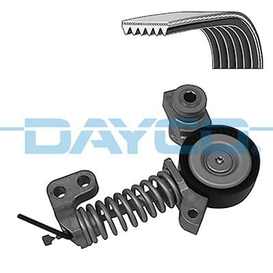 Multi-V-riemset met spanner past: VOLVO S60 II, S80 II, S90 II, V40, V60 I, V60 II, V70 III, V90 II, XC40, XC60 I, XC60 II, XC70 II, XC90 II 2.0/2.0D 09.13-