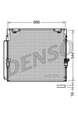 A/C condensator (met droger) past: TOYOTA LAND CRUISER 200 4.5D/4.6/4.7 09.07-