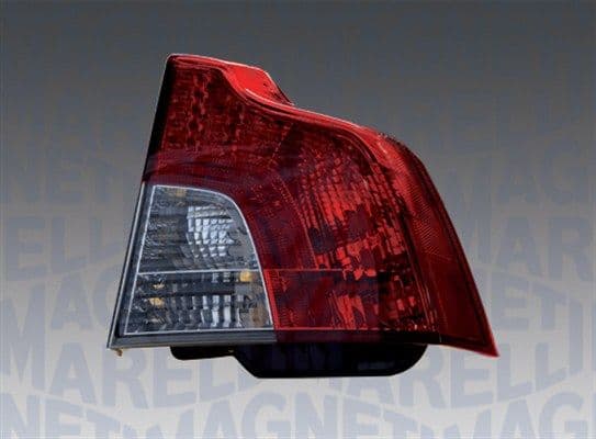 Achterlicht Links (P21/5W/P21W, kleur indicator wit, kleur van het glas red, anti-fog licht, achteruitrijlicht) past: VOLVO S40 II 01.04-04.07