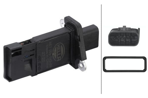 Luchtstroommeter (6 pin, patroon) past: FORD B-MAX, C-MAX, C-MAX II, ECOSPORT, FIESTA, FIESTA VI, FOCUS C-MAX, FOCUS II, FOCUS III, GRAND C-MAX, MAVERICK, MONDEO IV 1.5-2.3 03.04-