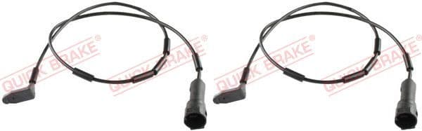 Warning Contact, brake pad wear