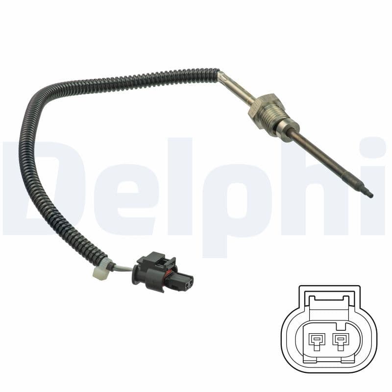 Uitlaatgastemperatuursensor (Vóór DPF/Vóór katalysator) past: MERCEDES C T-MODEL (S203), C T-MODEL (S204), C (W203), C (W204), CLK (A209), CLK (C209), CLS (C219), E T-MODEL (S211) 0.8D-4.0D 09.02-