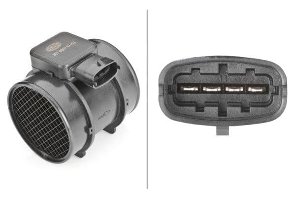 Luchtstroommeter (4 pin, module) past: OPEL ASTRA G, ASTRA H, ASTRA H GTC, CORSA C, MERIVA A, OMEGA B, SIGNUM, TIGRA, VECTRA B, VECTRA C, VECTRA C GTS, ZAFIRA A  SAAB 9-3 1.8/2.0/2.2 10.95-02.15
