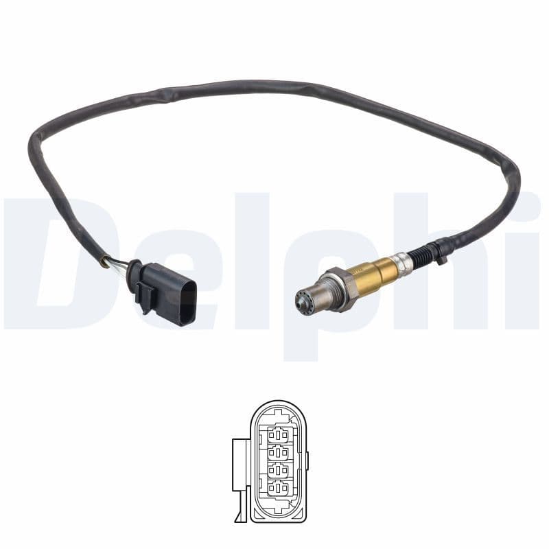 Lambda sonde (801mm) past: AUDI A3, TT  SEAT LEON, LEON SC, LEON ST  SKODA OCTAVIA III  VW GOLF ALLTRACK VII, GOLF VII 1.8/2.0 04.12-