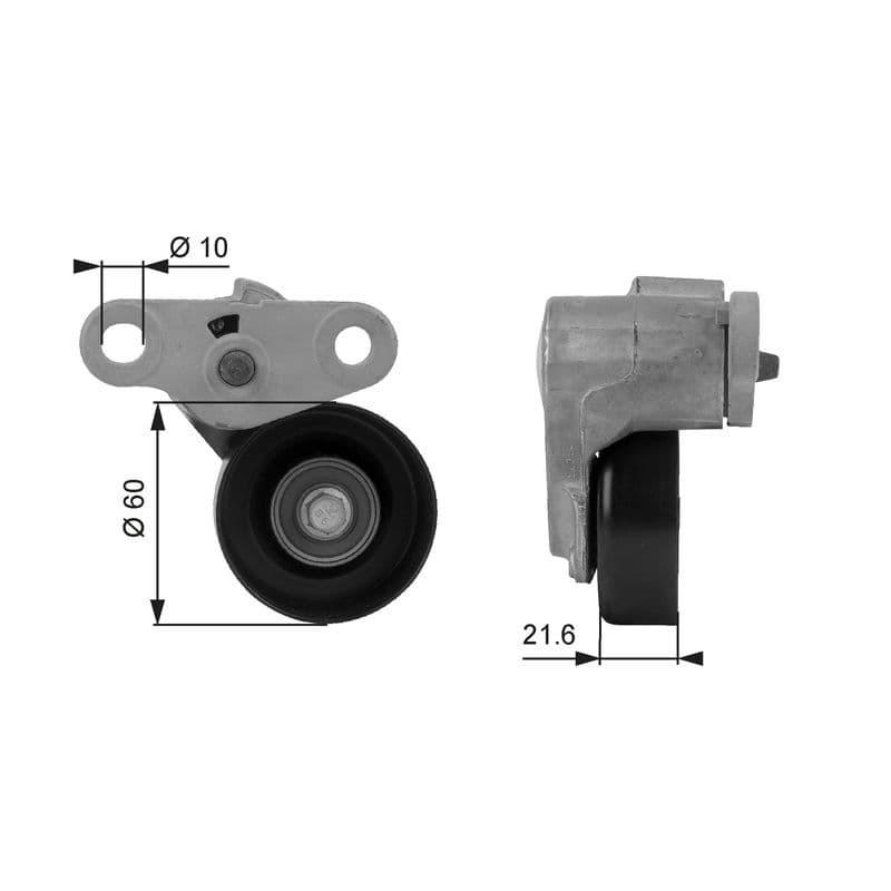 Tensioner Pulley, V-ribbed belt