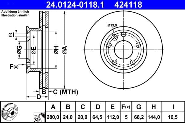Brake disc Voor Links/Rechts past: VW CALIFORNIA T4 CAMPER, TRANSPORTER T4 1.8-2.5D 07.90-06.03