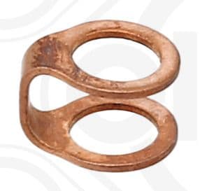 Wasmachine - copper, prijs per 1pcs 8,2x12 x1mm