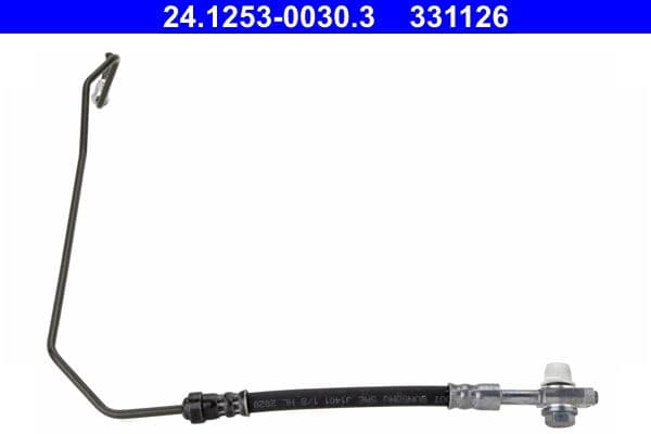 Remleiding/slang flexibel Achter Links (lengte 184mm, M10x1/M10x1) past: AUDI A6 C5  SKODA SUPERB I  VW PASSAT B5, PASSAT B5.5 1.6-3.7 08.96-03.08