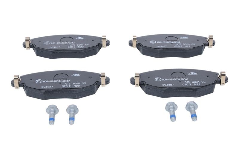 Remblokken set Voor (met remklauw geleidingsbouten), past: FORD MONDEO III  JAGUAR X-TYPE I 1.8-3.0 10.00-12.09