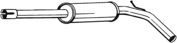Uitlaatsysteem achterste geluiddemper past: VW POLO 1.4 10.99-09.01