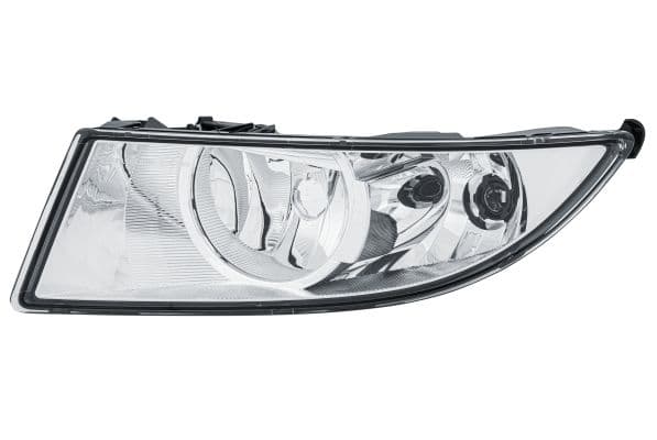 Mistlamp Voor Links (H8/P21W, met gebogen lichten) past: SKODA FABIA II, ROOMSTER 03.10-04.15