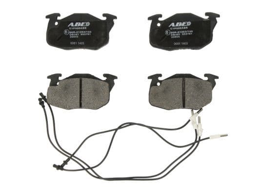 Remblokken set Voor , past: CITROEN AX, C15, SAXO, ZX  PEUGEOT 106 I, 106 II, 205, 205 I, 205 II, 305 II, 306, 405 I, 405 II  RENAULT CLIO II 1.0-Electric 11.82-