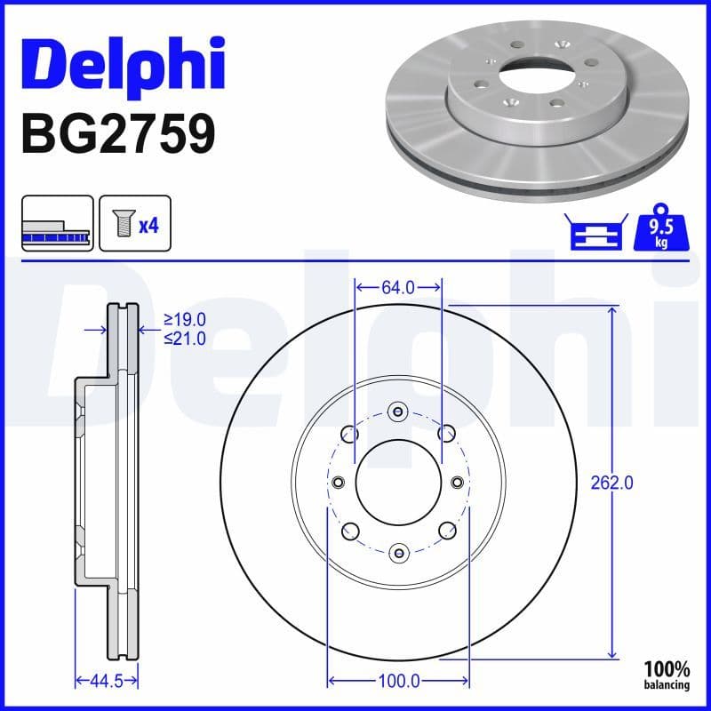 Remschijf set (2 stuks) Voor Links/Rechts past: HONDA CITY V, CIVIC IV, CIVIC V, CIVIC VI, CIVIC VII, CRX II, CRX III, DOMANI, INSIGHT, JAZZ, JAZZ III, JAZZ IV  LOTUS ELISE 1.1-2.0D 01.88-