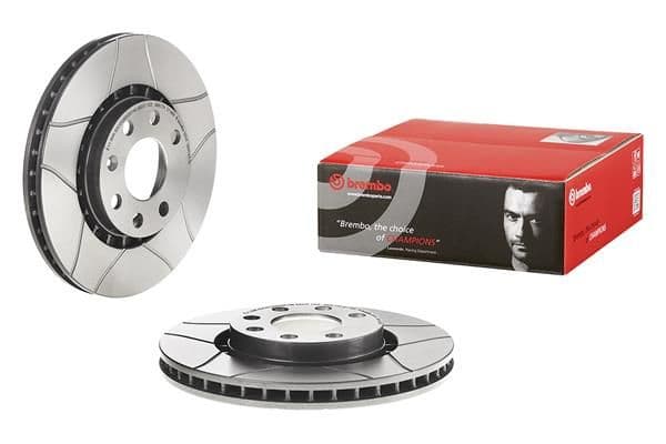 Brake disc, BREMBO Max, 1pcs, Cut, Voor   Links/Rechts, buitendiameter 256 mm, dikte 24 mm, past: CHEVROLET VECTRA  DAEWOO LANOS  OPEL ASCONA C, ASTRA F, ASTRA F CLASSIC 1.4-2.5 09.84-