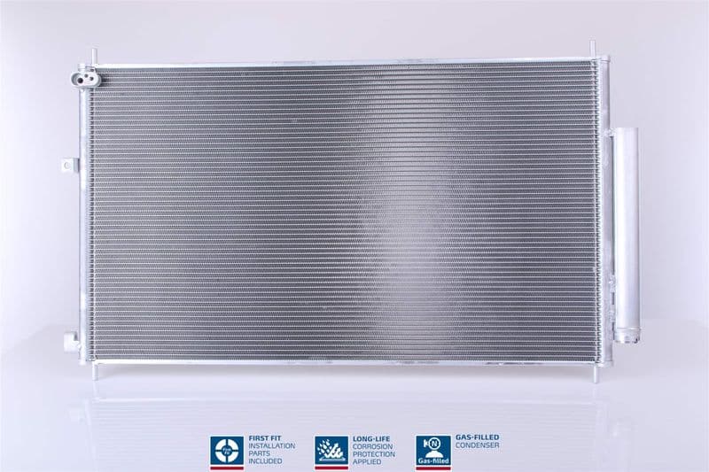 A/C condensator (met droger, (EN) additional fitting elements) past: HONDA CR-V III, CR-V IV 1.6D/2.0/2.2D 01.07-12.18