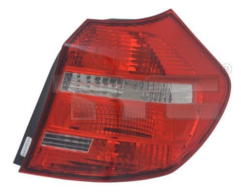 Achterlicht Rechts (kleur indicator wit, kleur van het glas red) past: BMW 1 E81, E87 Hatchback 03.07-09.11