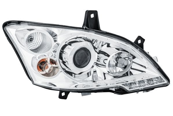 Koplamp Rechts (bi-xenon, D1S/H7/PY21W/W5W, elektrisch, met motor, met gloeilamp, kleur invoegen: verchroomd) past: MERCEDES VIANO (W639), VITO / MIXTO (W639), VITO (W639)