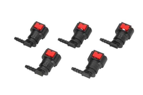 Verbinding brandstofslang (hoek inch, diameter aansluitpijp: 9,49mm, ID 4  4mm x 6mm, prijs per 5pcs)