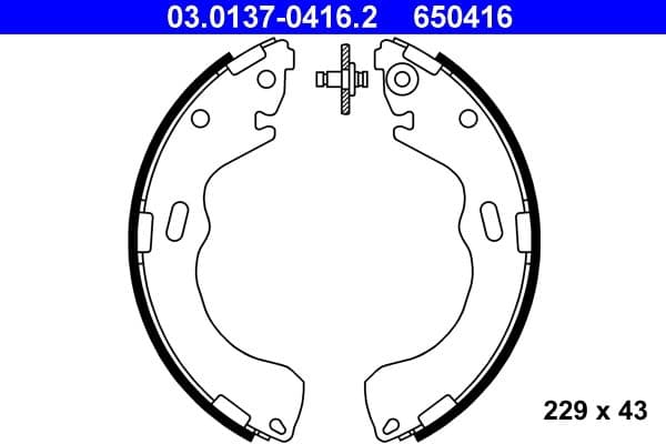 Brake shoe set