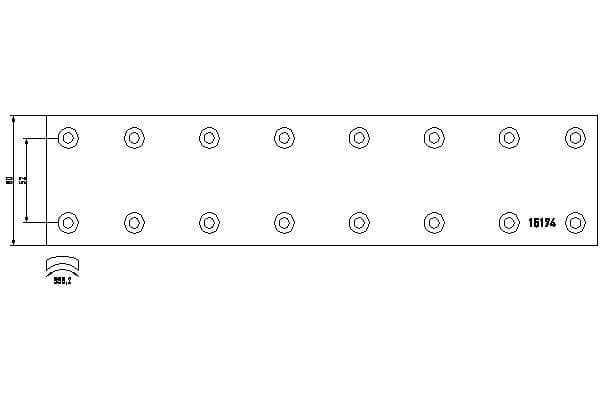 Stuurstang Achter Links/Rechts (L-677mm, seargent) past: VOLVO FH12, FH16, FM10, FM12, FM7 08.93-