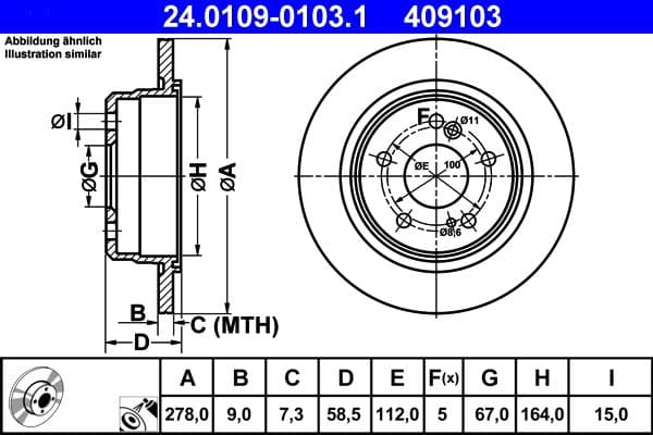 Brake disc Achter Links/Rechts past: MERCEDES 190 (W201), S (C216), S (W221, V221), S (W222, V222, X222), SL (R129), SL (R230) 2.2D-6.0 03.89-05.17