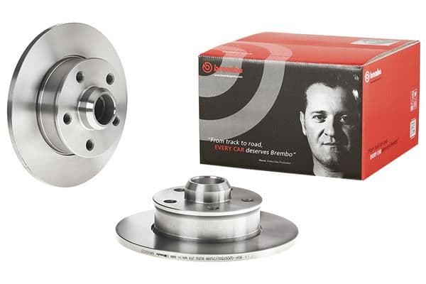 Brake disc Achter Links/Rechts past: SEAT TOLEDO I  VW CORRADO, GOLF III, PASSAT B3/B4, VENTO 1.6-2.9 09.89-04.99