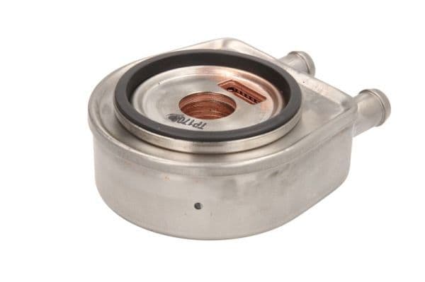 Oliekoeler (met zegel) past: HYUNDAI ACCENT II, ELANTRA III, GETZ, HIGHWAY, MATRIX, SANTA FÉ I, TRAJET, TUCSON  KIA CARENS I, CERATO I, SPORTAGE II 1.5D/2.0D 03.01-12.10