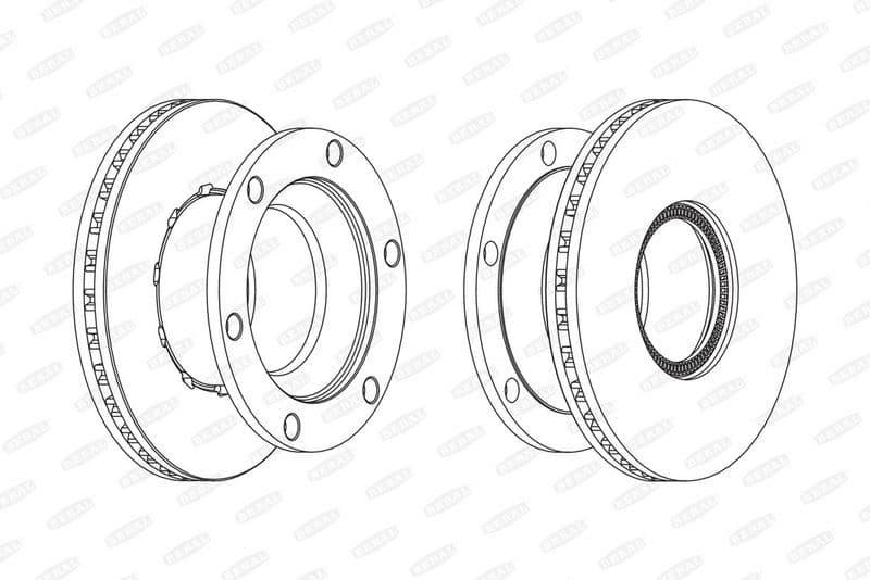 Brake disc achter Links/Rechts (330mmx34mm) past: RVI MIDLUM 01.00-