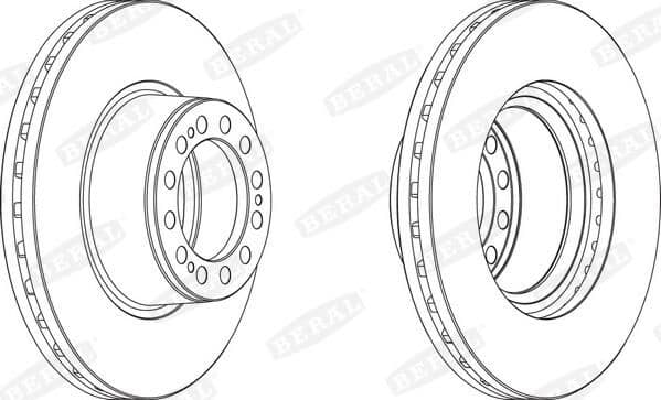 Brake disc Links/Rechts (430mmx45mm) past: SAF PU, SK, SKRB, SKRLB, SKRS, SKRZ