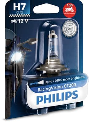 Gloeilamp (blisterverpakking 1pcs) H7 12V 55W PX26D voor motorfietsen RacingVision GT200 moto