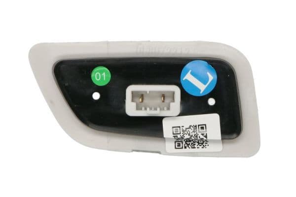 Markeringslichten Links, wit, LED, met reliëf, 24V (dak  in zonneklep) past: MERCEDES ACTROS MP4 / MP5 07.11-